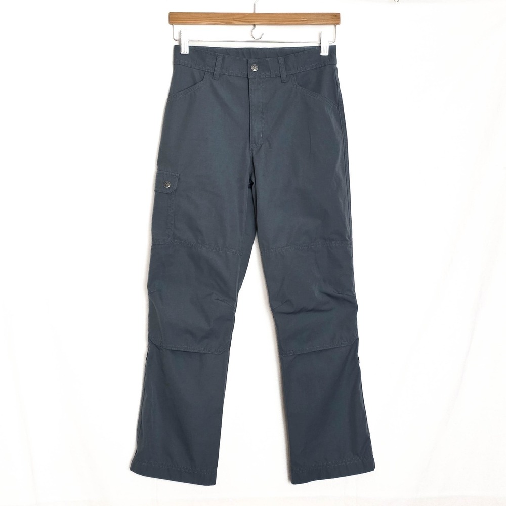 Patagonia Youth Quandary Pants Size L Gray/Teal Outdoor Hiking Camping NWOT
